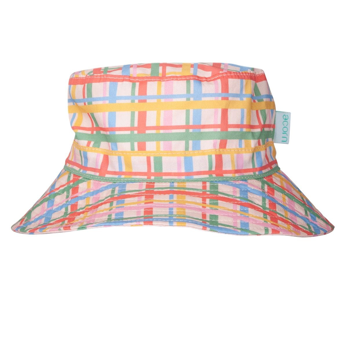 Acorn Kids Accessories Hats S (9-18M) Pink Picnic Wide Brim Bucket Hat
