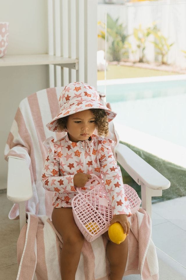 Acorn Kids Accessories Hats Starfish Wide Brim Swim Bucket Hat