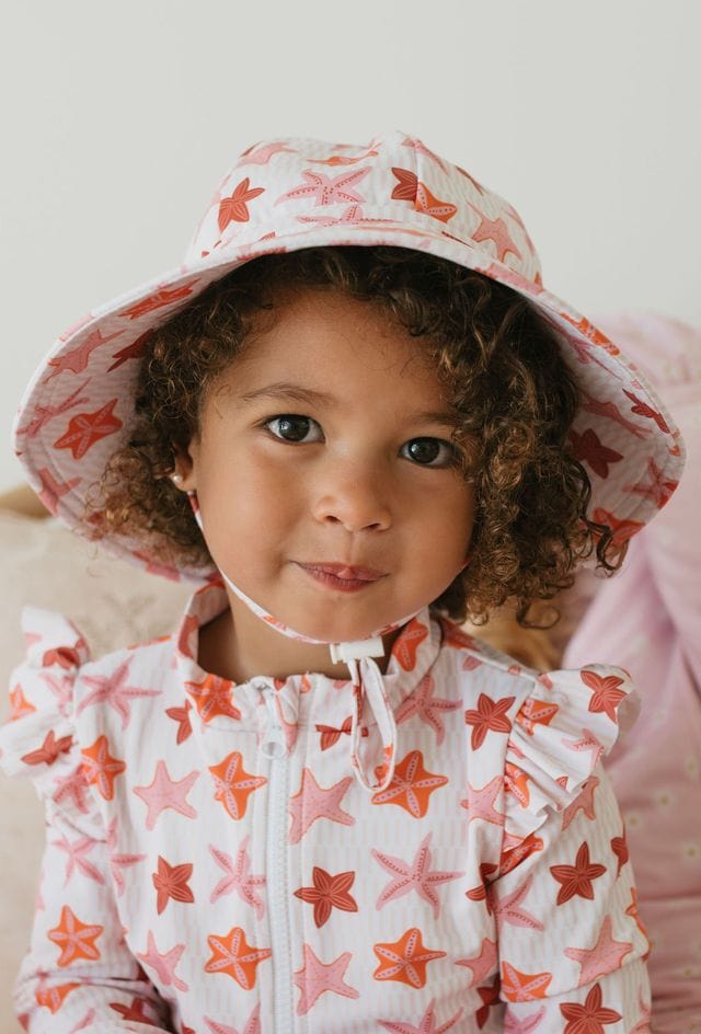 Acorn Kids Accessories Hats Starfish Wide Brim Swim Bucket Hat