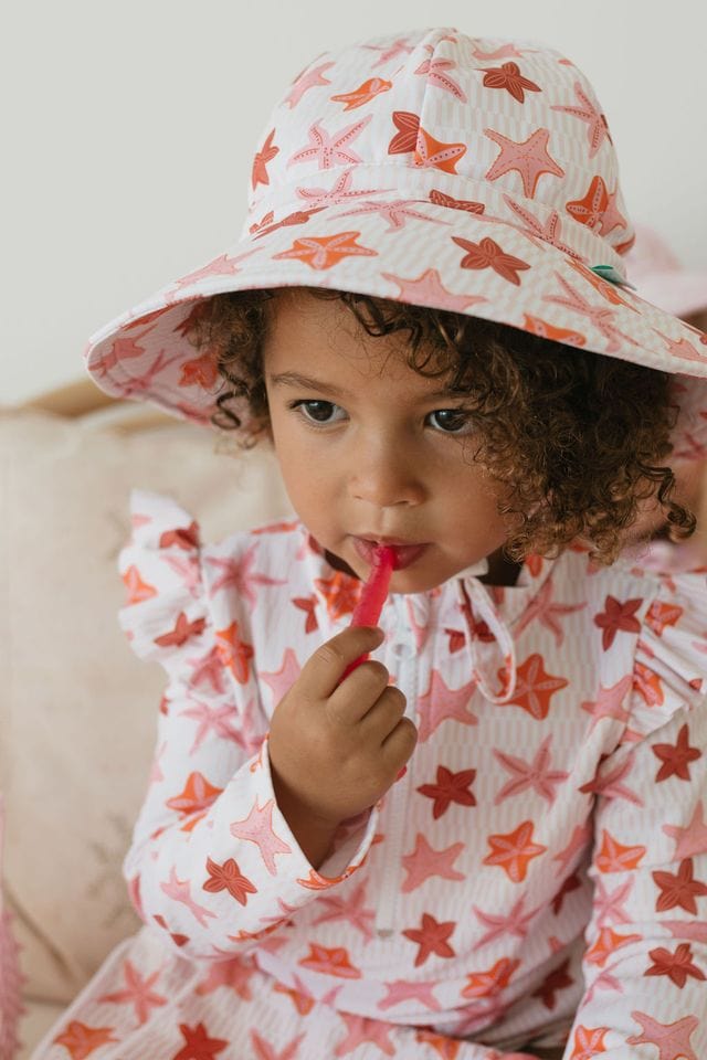 Acorn Kids Accessories Hats Starfish Wide Brim Swim Bucket Hat