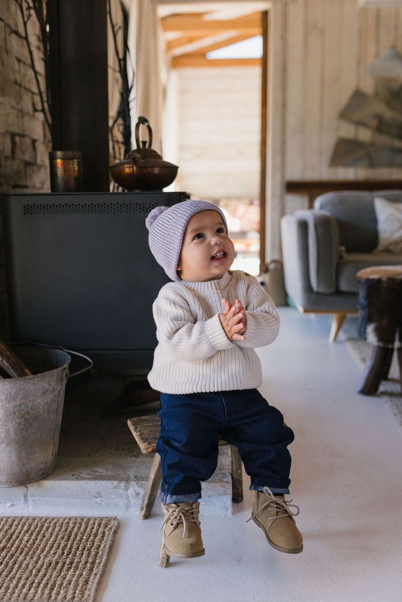 Acorn Kids Accessories Hats Stargaze Beanie - Lavender Speckle