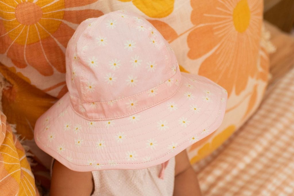 Acorn Kids Accessories Hats XS (0-9M) Daisy Fields Wide Brim Infant Hat