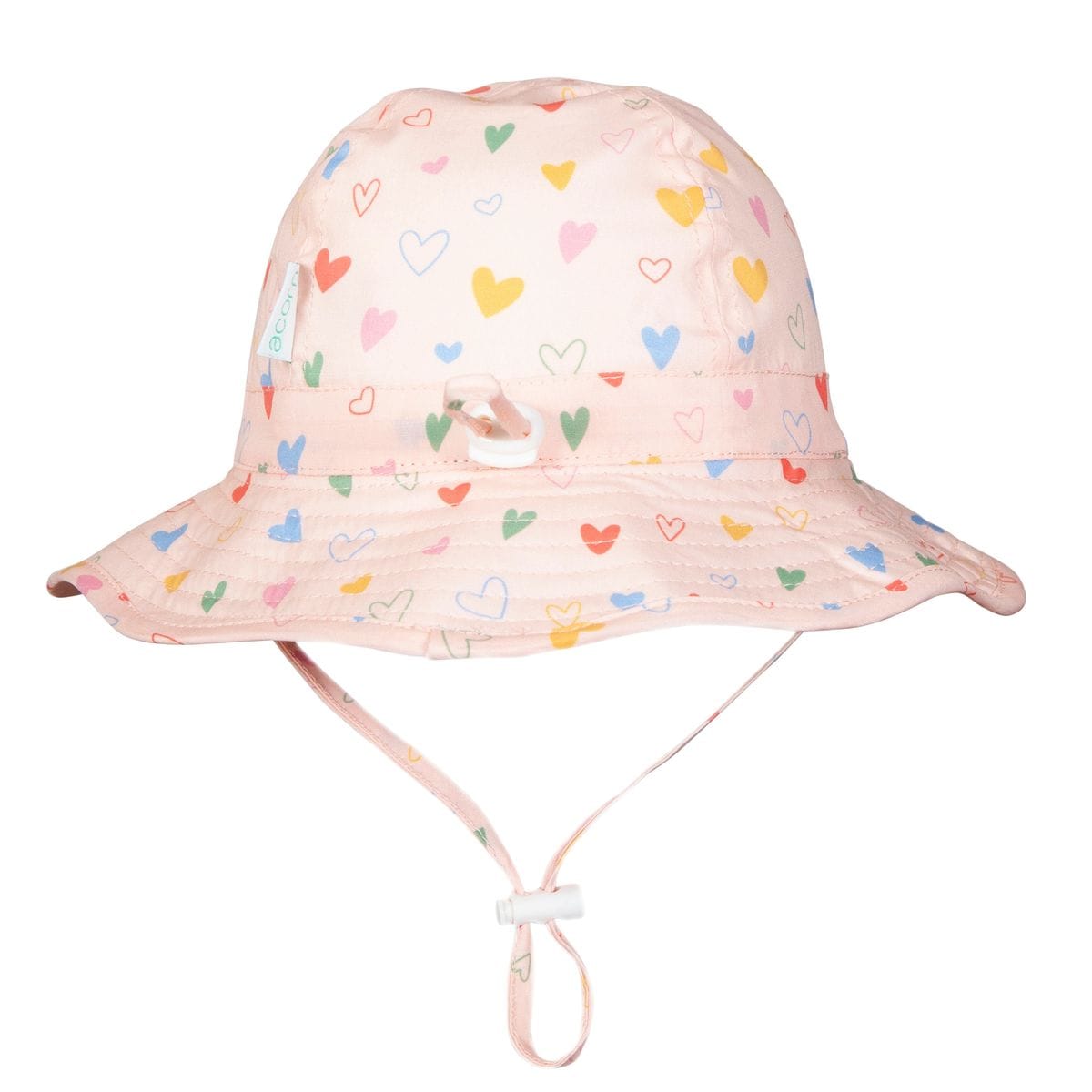 Acorn Kids Accessories Hats XS (0-9M) Floating Hearts Wide Brim Infant Hat