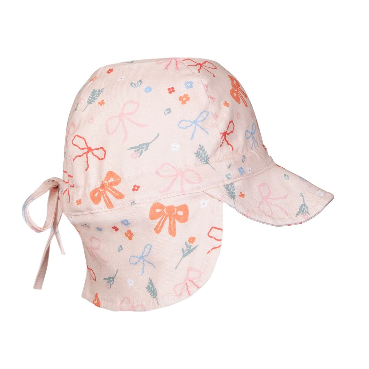 Acorn Kids Accessories Hats XS (0-9M) Little Bows Soft Jersey Flap Cap
