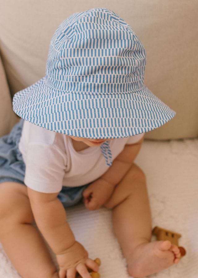 Acorn Kids Accessories Hats XS (0-9M) Mykonos Wide Brim Infant Hat