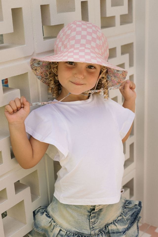 Acorn Kids Accessories Hats Yasmine Reversible Wide Brim Sunhat