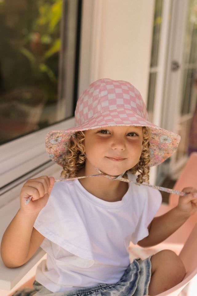 Acorn Kids Accessories Hats Yasmine Reversible Wide Brim Sunhat