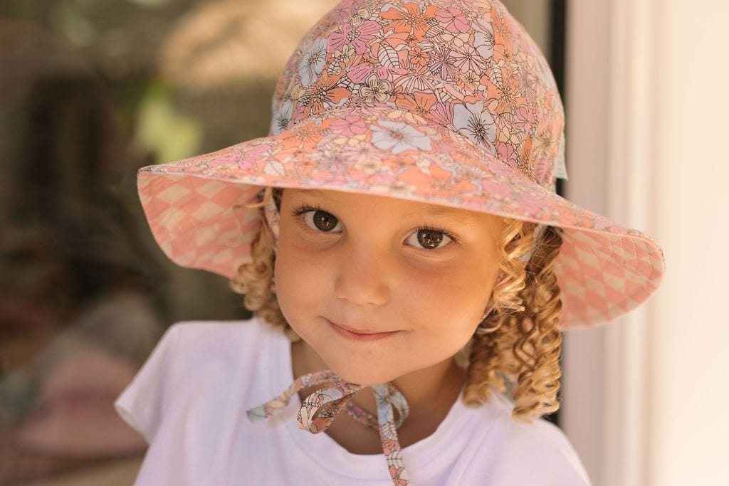 Acorn Kids Accessories Hats Yasmine Reversible Wide Brim Sunhat