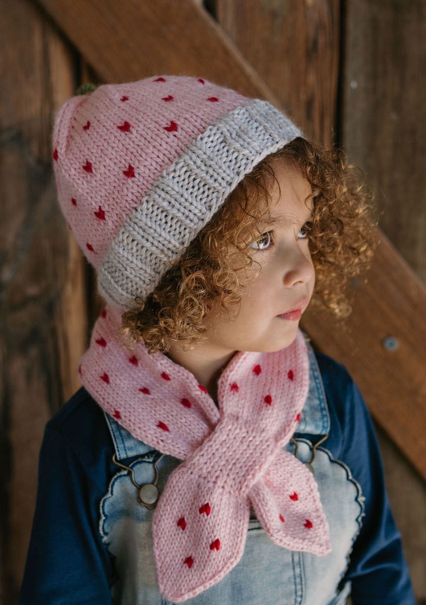 Acorn Kids Girls Accessory Cherry Cross Over Scarf - Pink