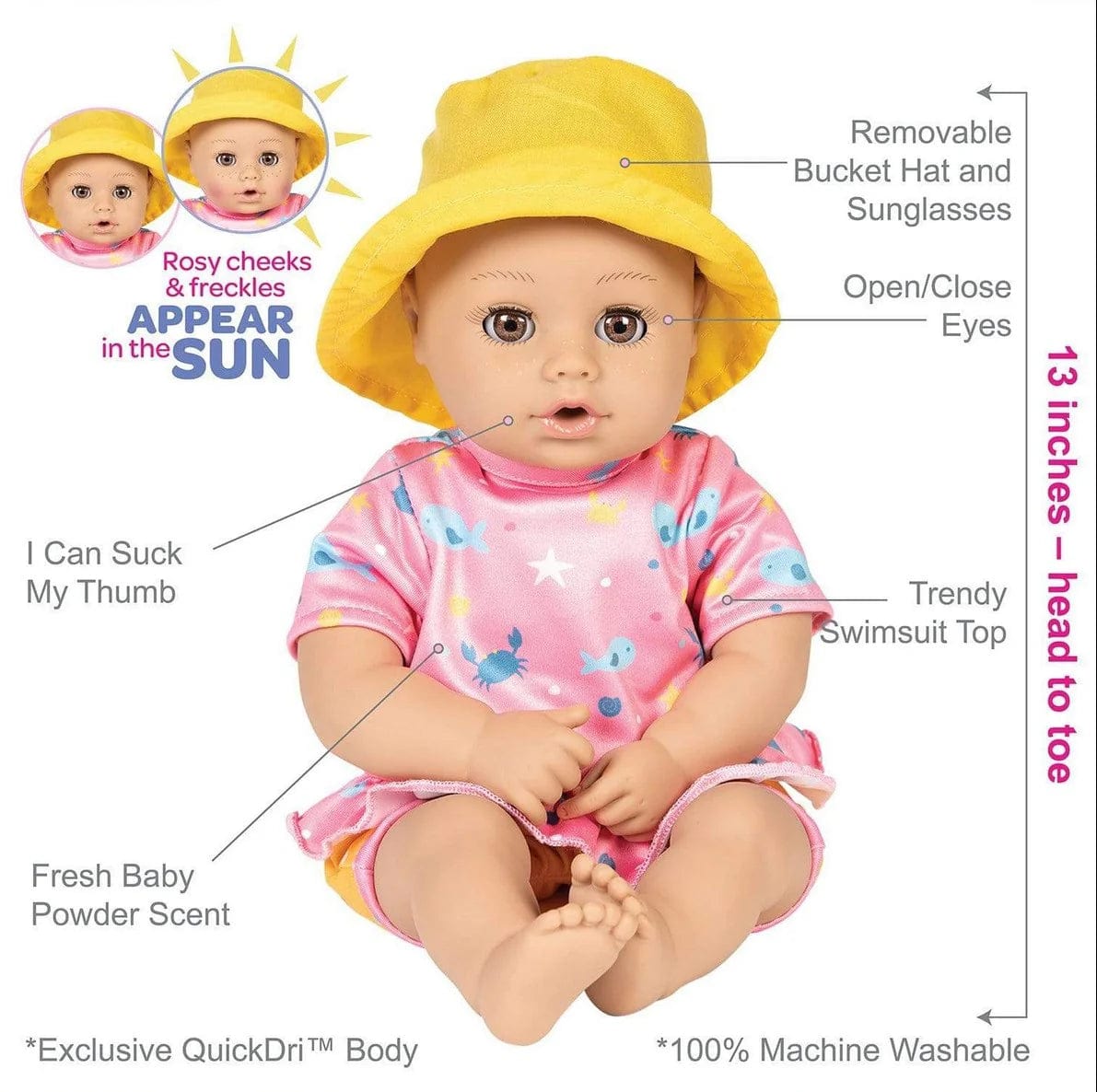 Adora Toys Beach Babies - Rose