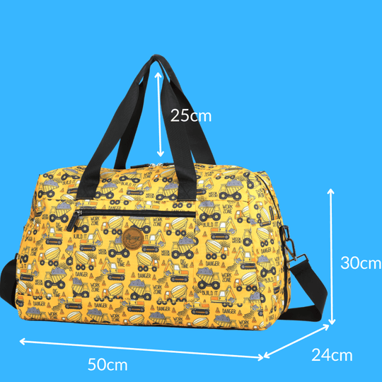 Alimasy Bags Construction Overnight Duffle Bag - Yellow Construction