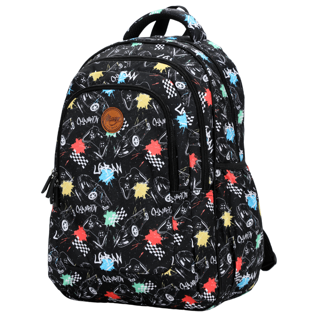 Alimasy Children Accessories Black Urban Alimasy Large School Backpack