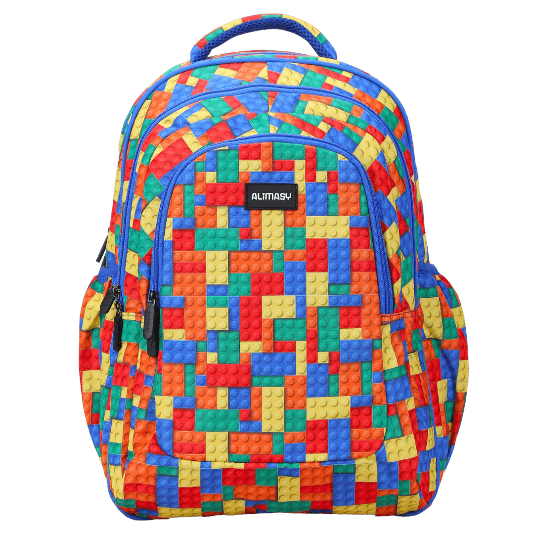 Alimasy Children Accessories Bricks Alimasy Large School Backpack