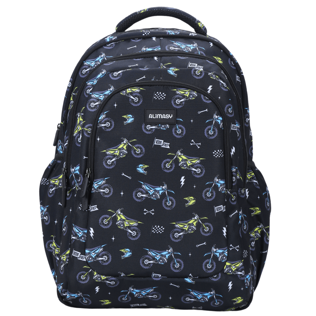 Alimasy Children Accessories Motorcross Alimasy Large School Backpack