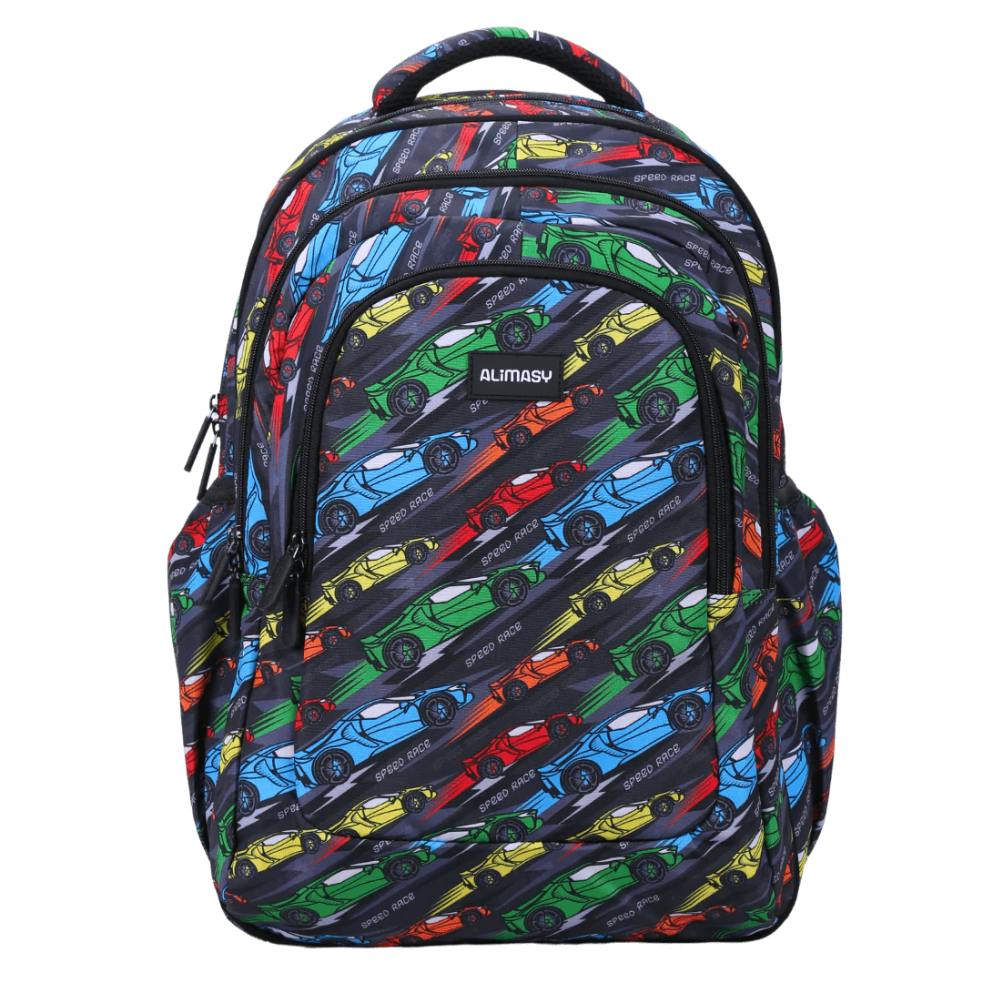 Alimasy Children Accessories Racing Car Alimasy Large School Backpack