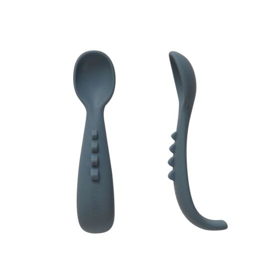 All4Ella Feeding Comfy Grip Silicone Spoons - 2 Pack