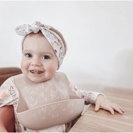 All4Ella Feeding Silicone Bib with Spoon