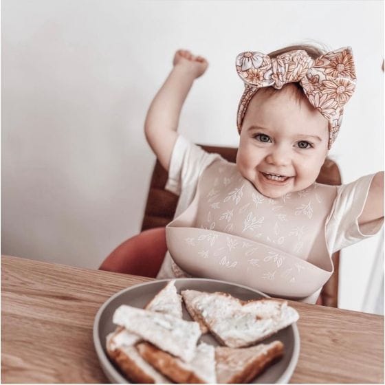 All4Ella Feeding Silicone Bib with Spoon