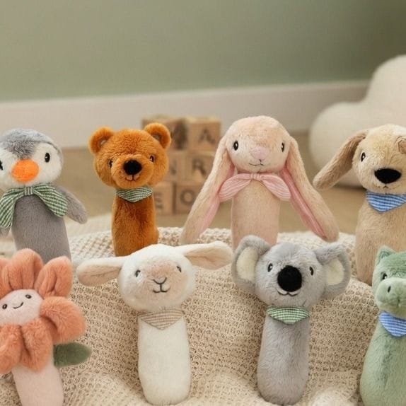 All4Ella Toys Baby Rattle - Bear
