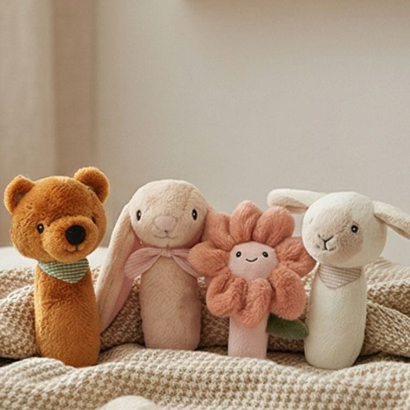 All4Ella Toys Baby Rattle - Bunny