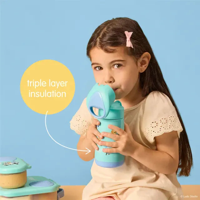 B.Box Feeding 350ml Insulated Drink Bottle Bluey S2