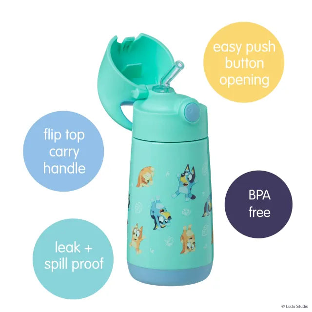 B.Box Feeding 350ml Insulated Drink Bottle Bluey S2