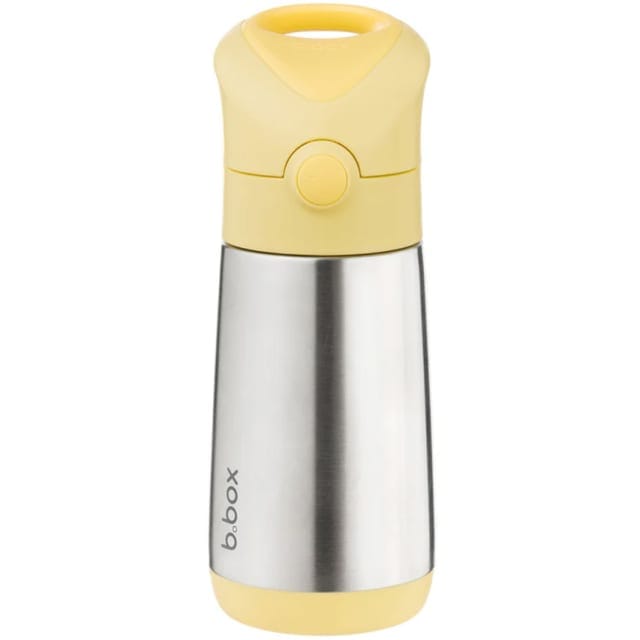 B.Box Feeding B.Box 350ml Insulated Drink Bottle Lemon Twist