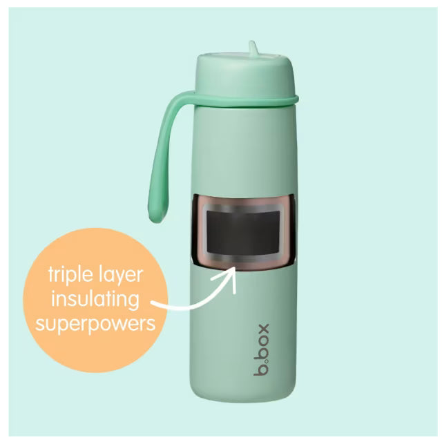 B.Box Feeding Insulated Flip Top Bottle 690ml - Lagoon