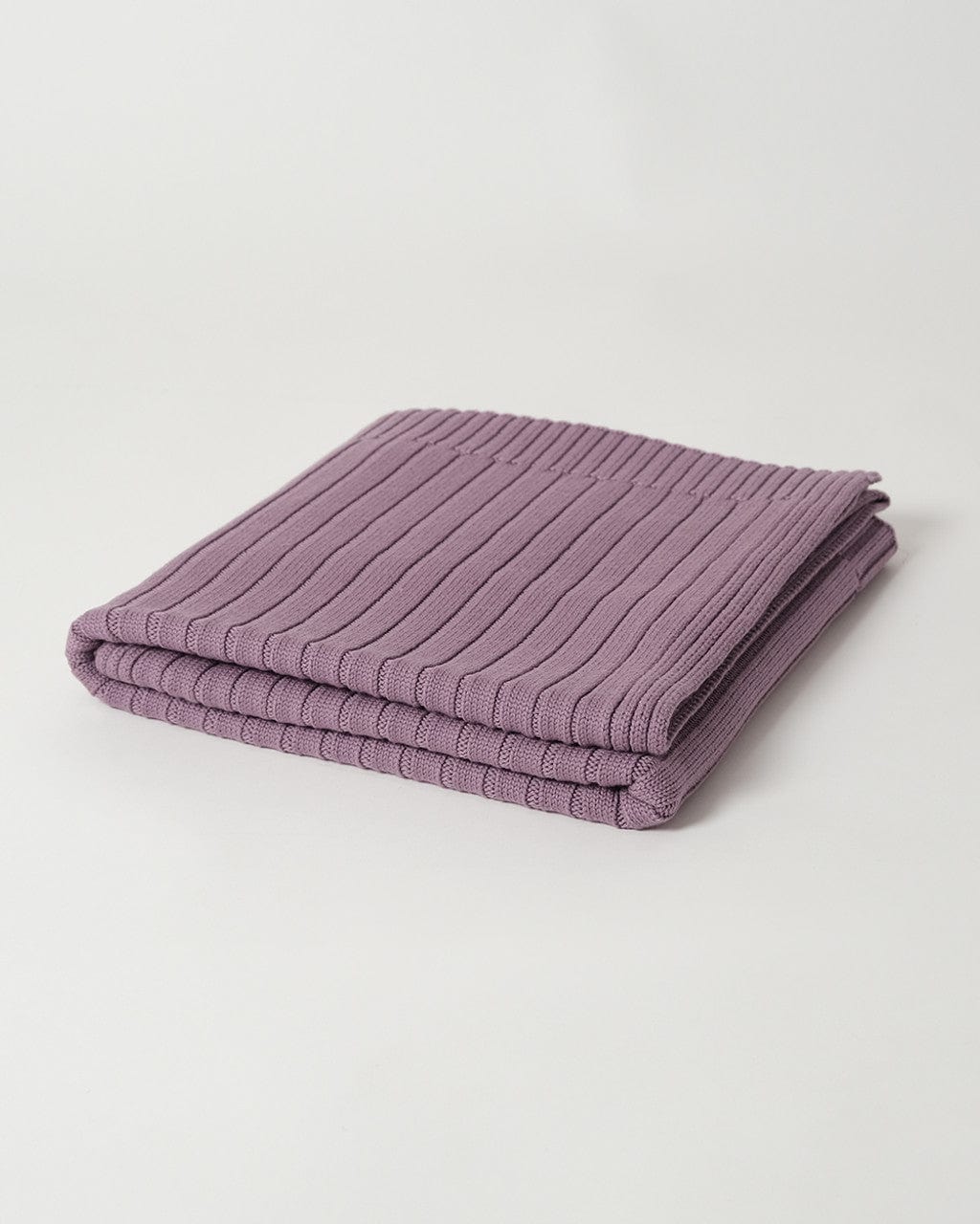 Babu Accessory Blanket Berry Merino Rib Knit Blanket