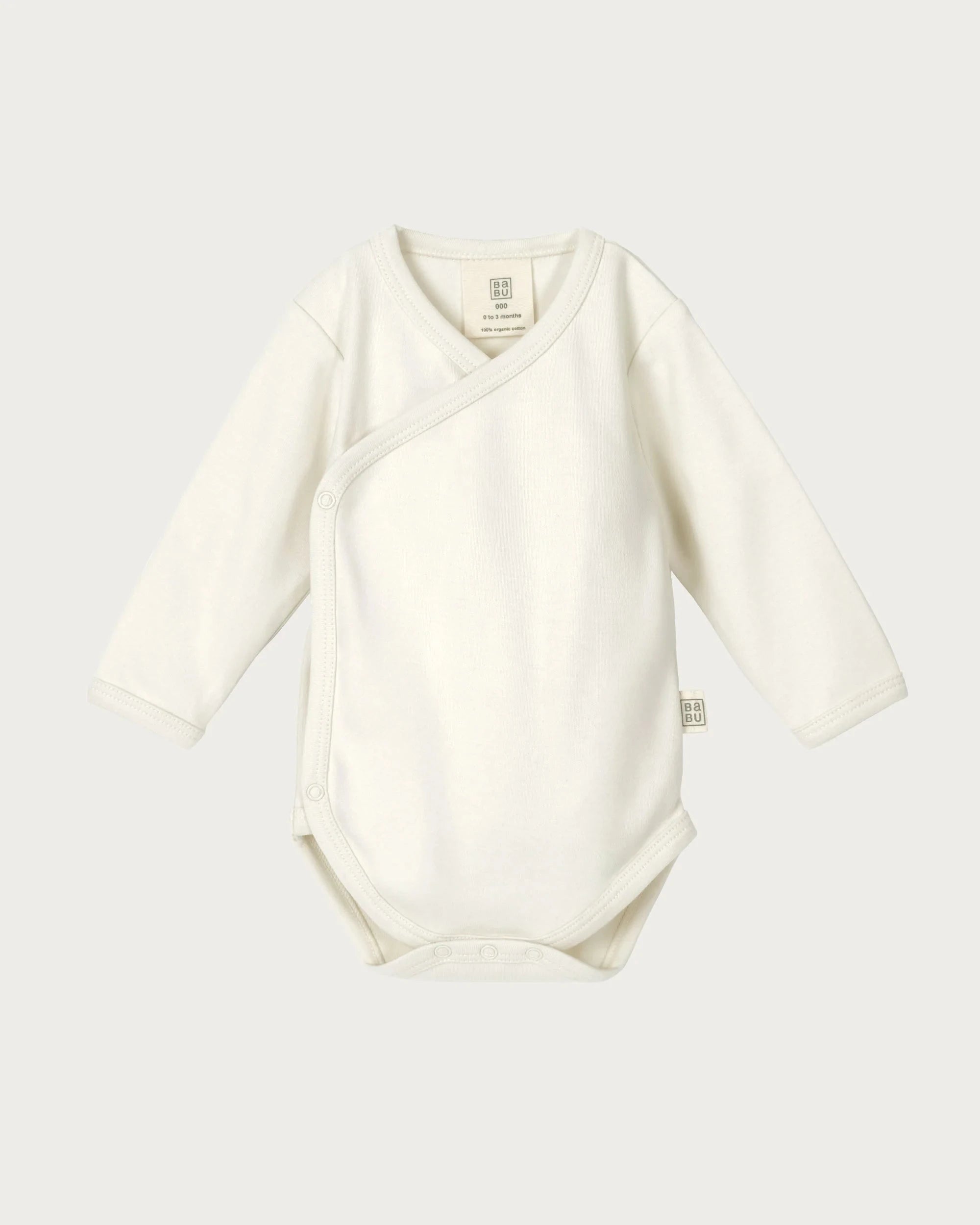Babu Unisex Onesie Kimono Bodysuit - Cream