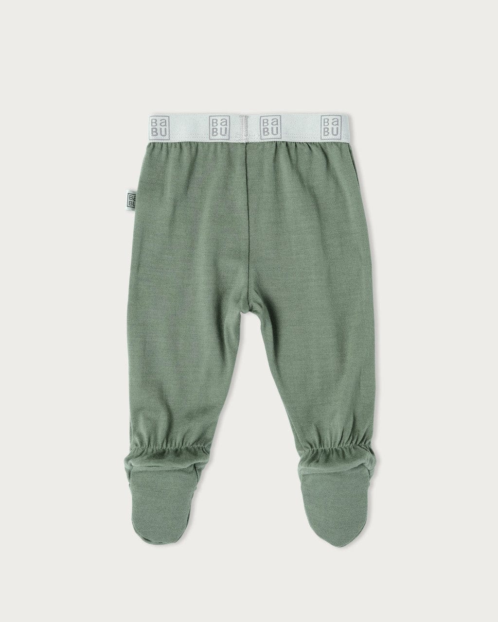 Babu Unisex Pants Merino Footed Legging Sage