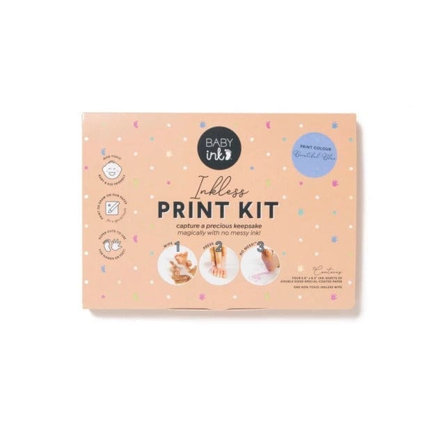 Baby Ink Baby Gift Blue BABYInk Inkless Print Kit