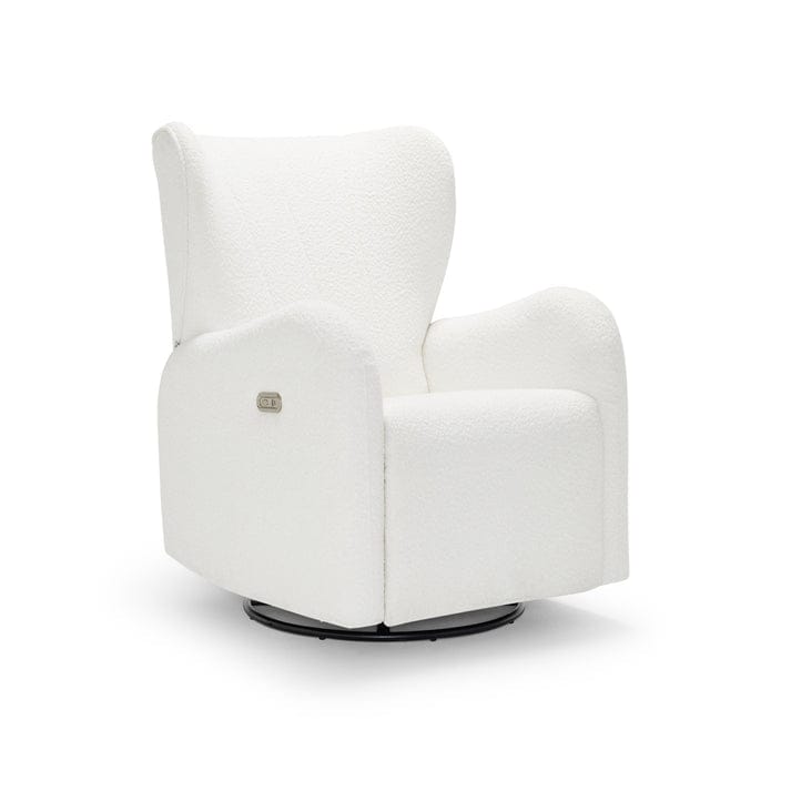 Babyrest Furniture Nursery White Boucle Celeste Electric Nursery Chair