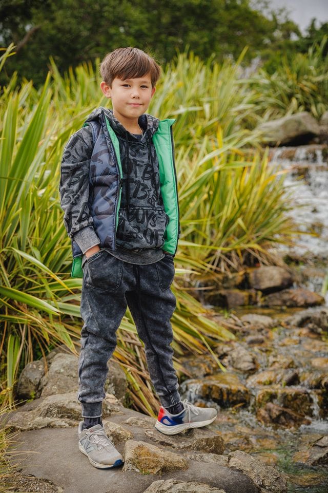 Band of Boys Boys Jacket BOB Bones Reversible Puffer Vest