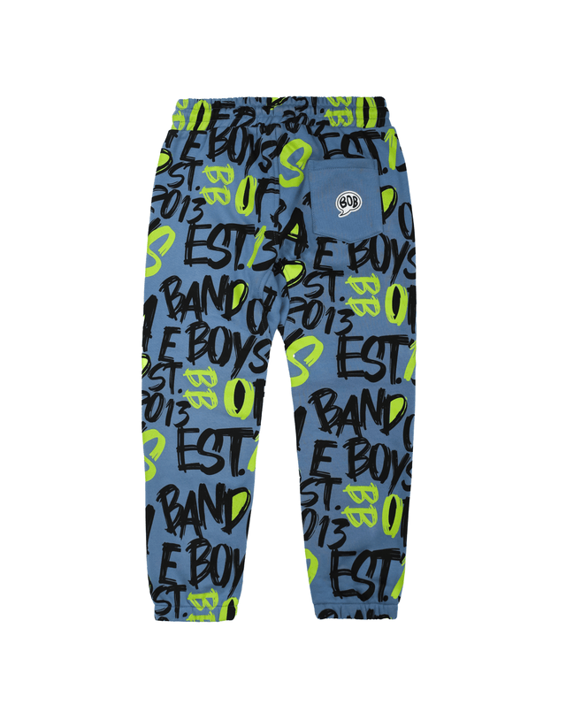 Band of Boys Boys Pants Blue BOB Graffiti Track Pants