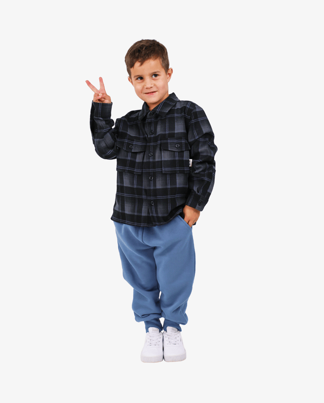 Band of Boys Boys Pants Mid Blue Track Pants