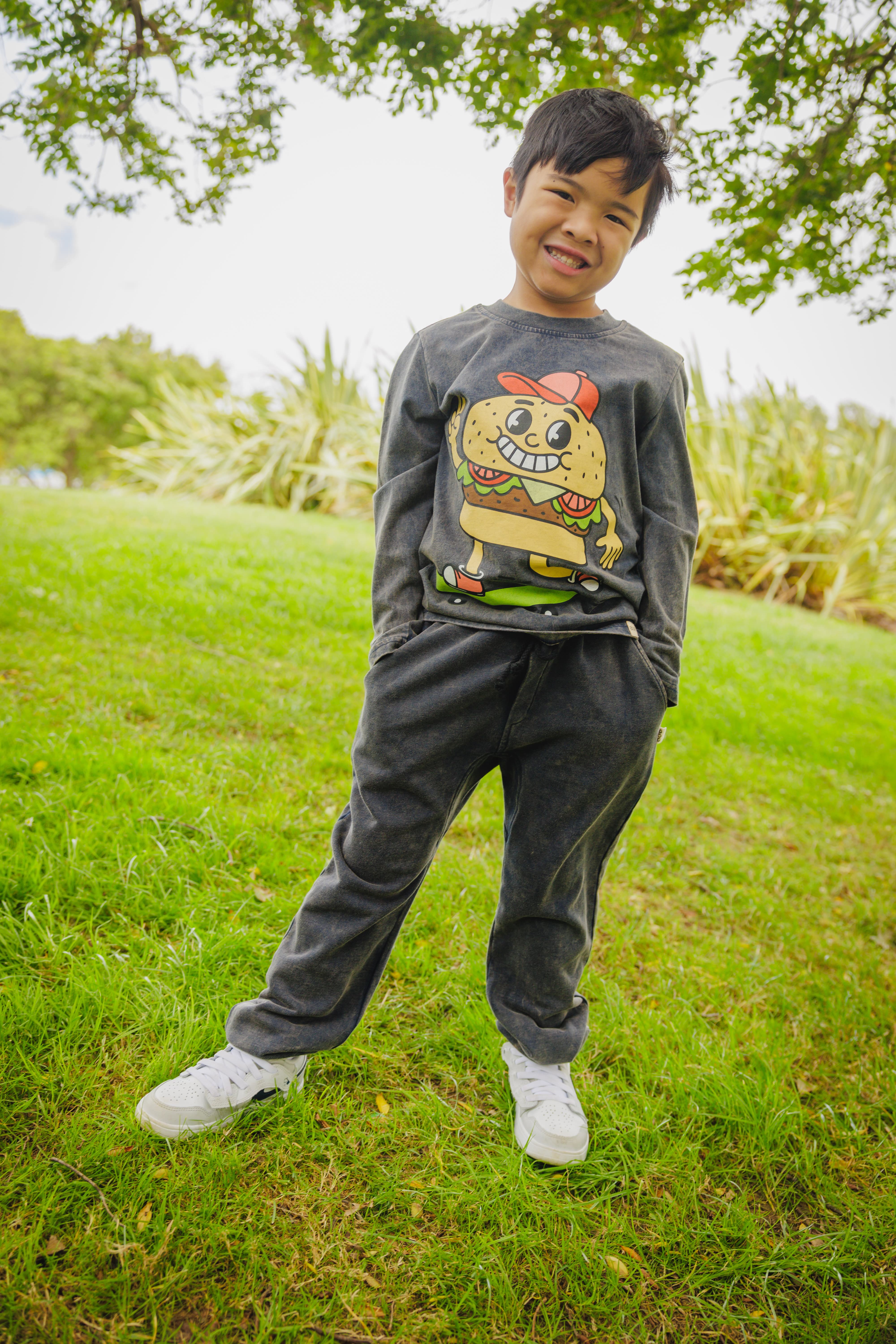 Band of Boys Boys Pants Navy Wash Track Pants