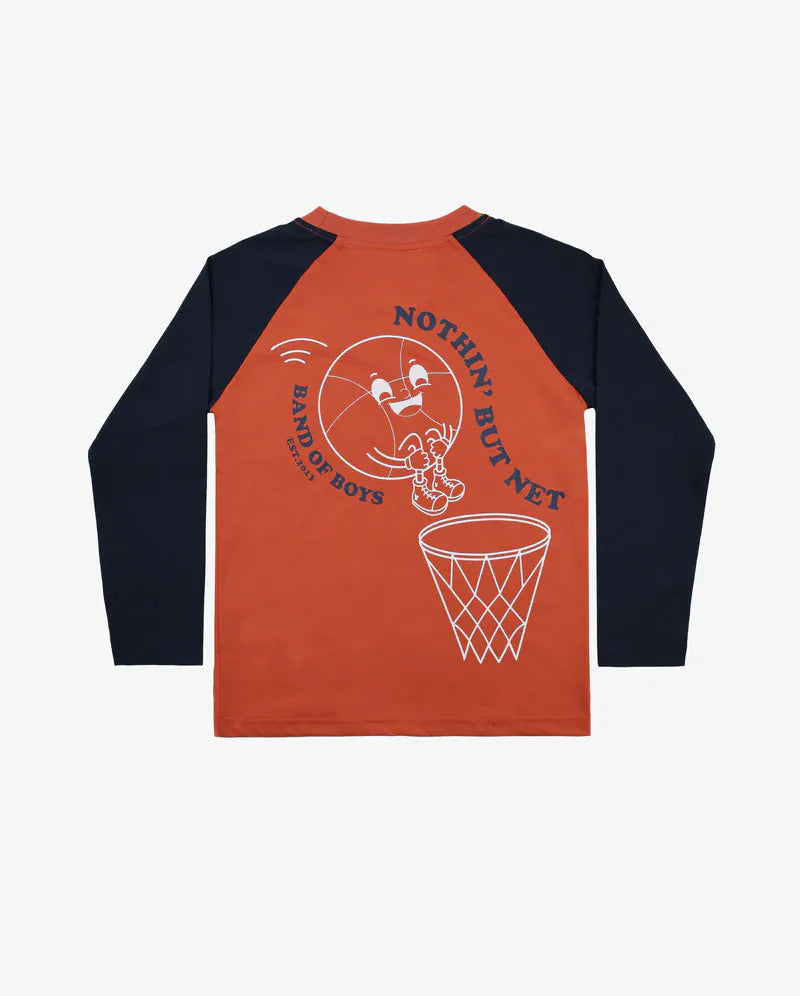 Band of Boys Boys Tops Burnt Orange Retro BB Tee