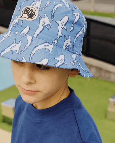 Band of Boys Hats Blue Shark Bucket Hat