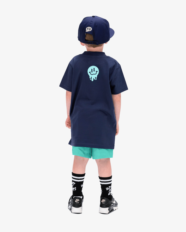 Band of Boys Hats OS Navy Drippin in Smiles Flat Peak Cap