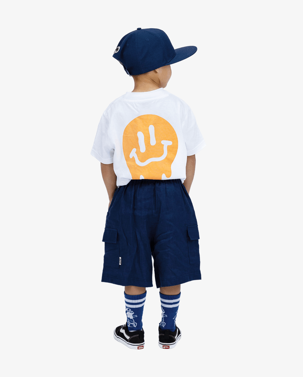 Band of Boys Shorts Navy Linen Cargo Shorts