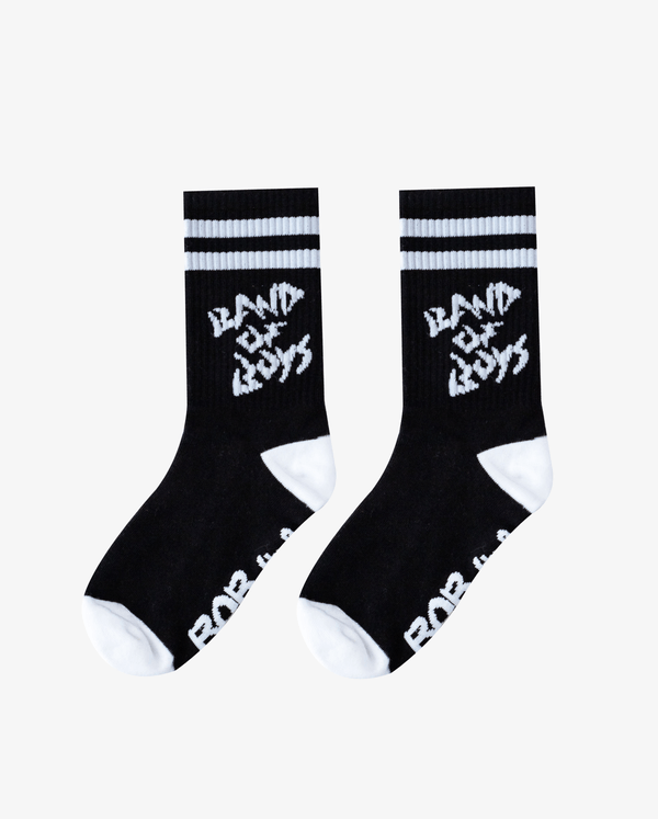 Band of Boys Socks 4-8Y Black BOB Socks