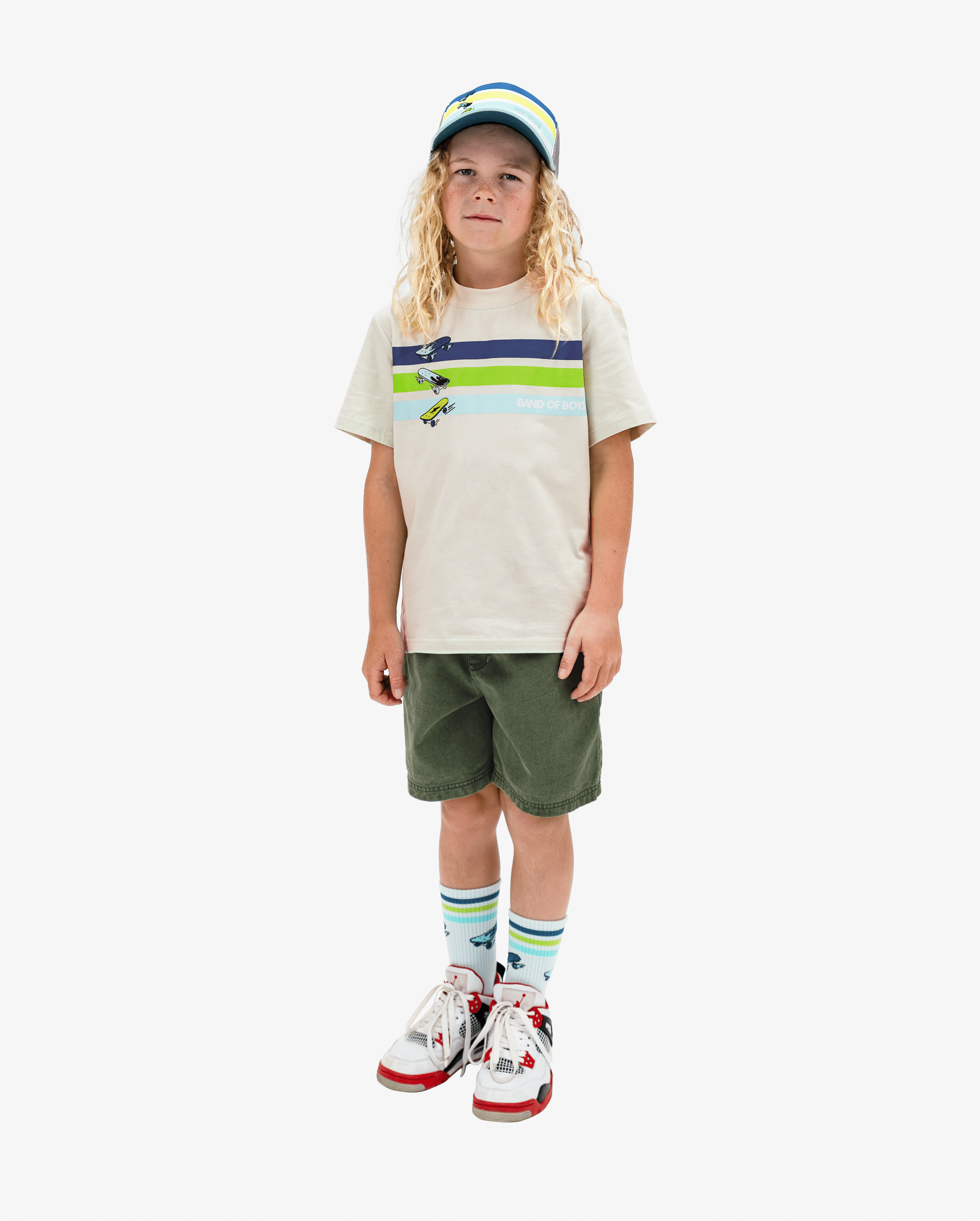 Band of Boys Socks 4-8Y Triple Stripe Socks