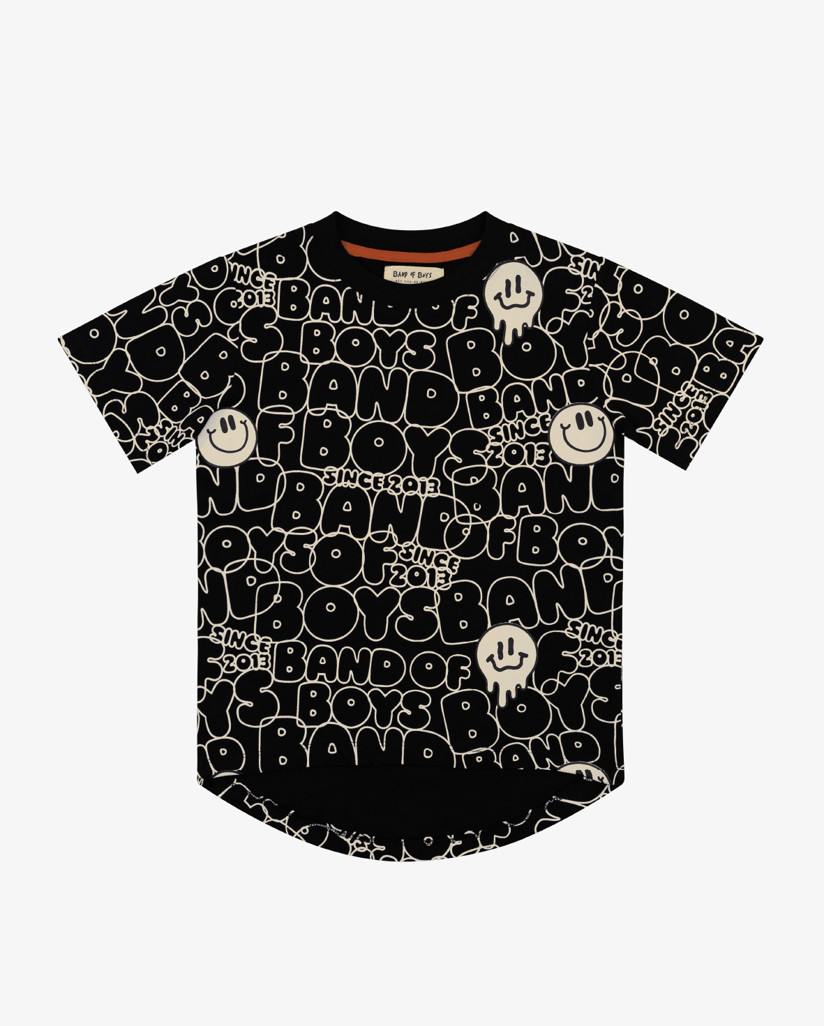 Band of Boys Tees Black BOB Repeat Tee