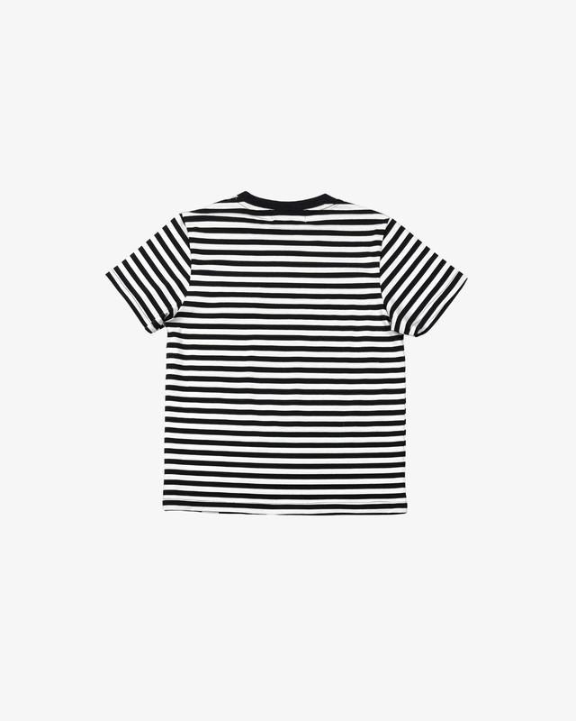 Band of Boys Tees Black Striped Smiley Tee