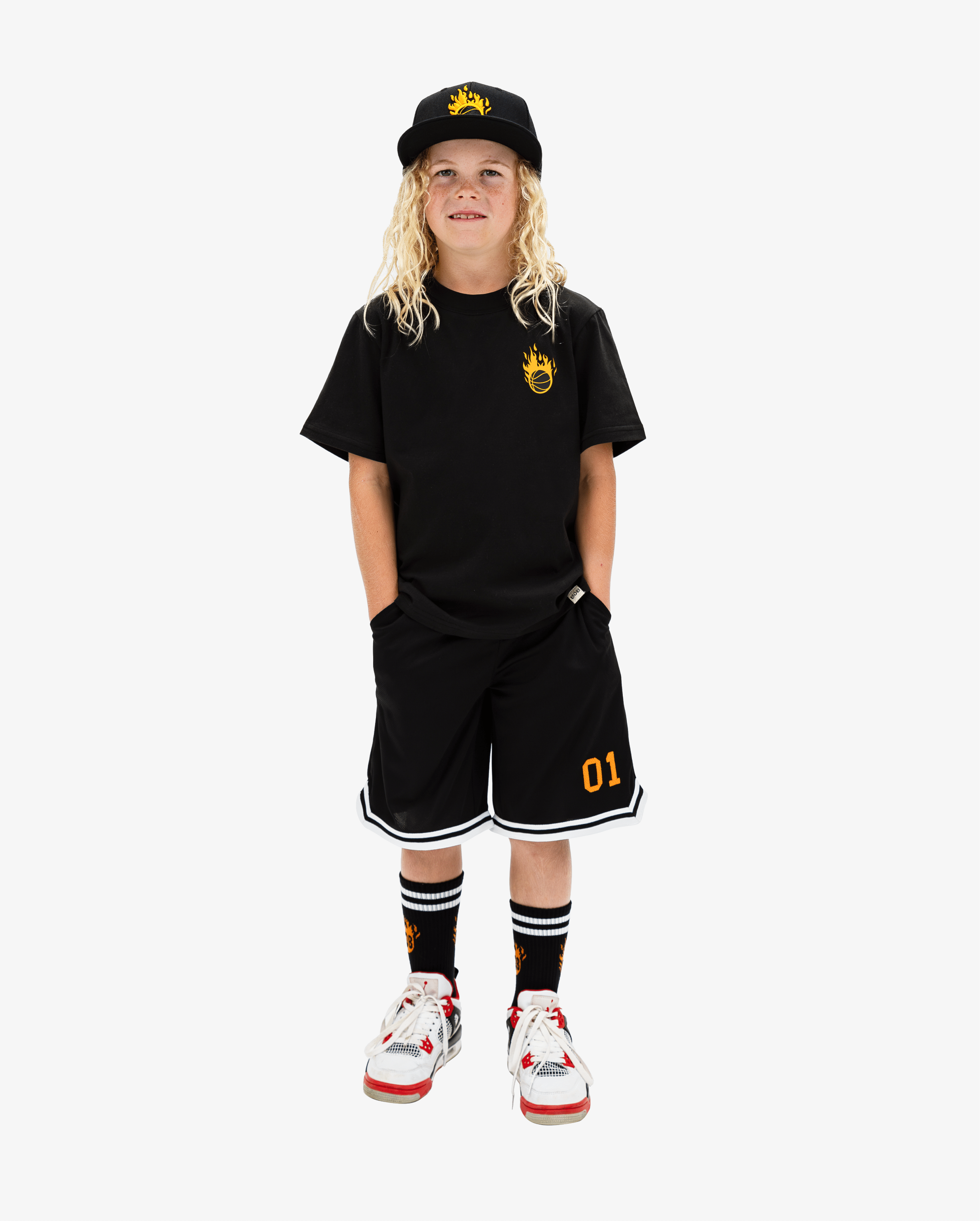 Band of Boys Tees Black Tiger Slam Dunk Tee