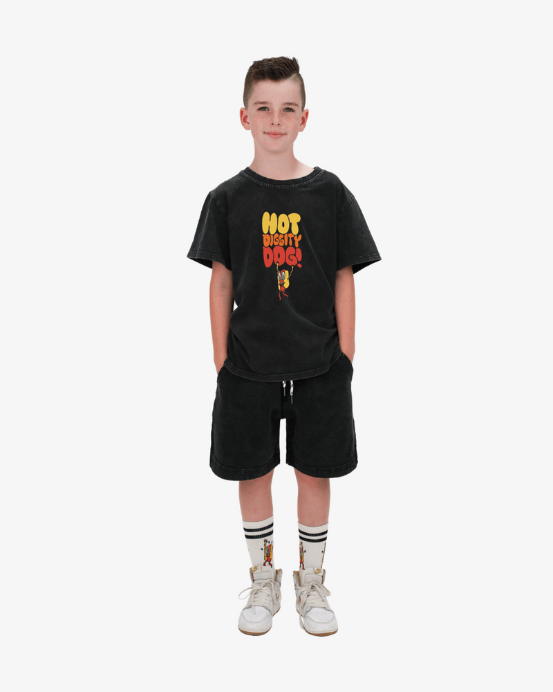 Band of Boys Tees Black Wash Hotdog Tee