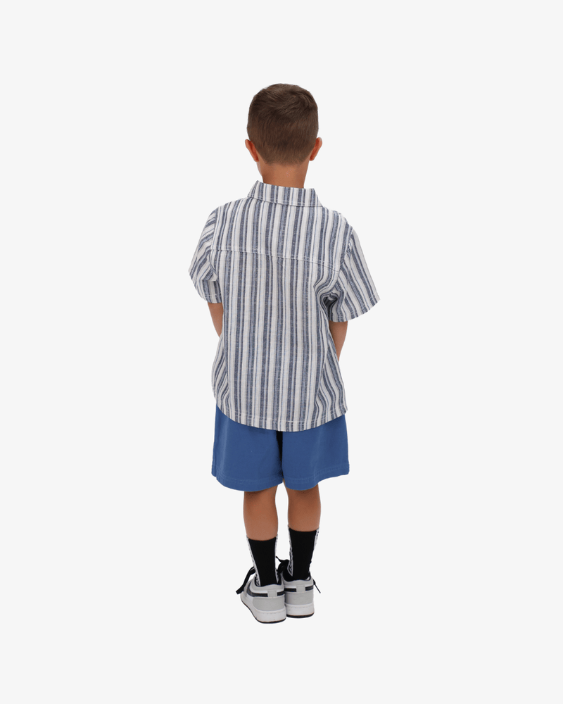 Band of Boys Tees Blue Retro Stripe Shirt