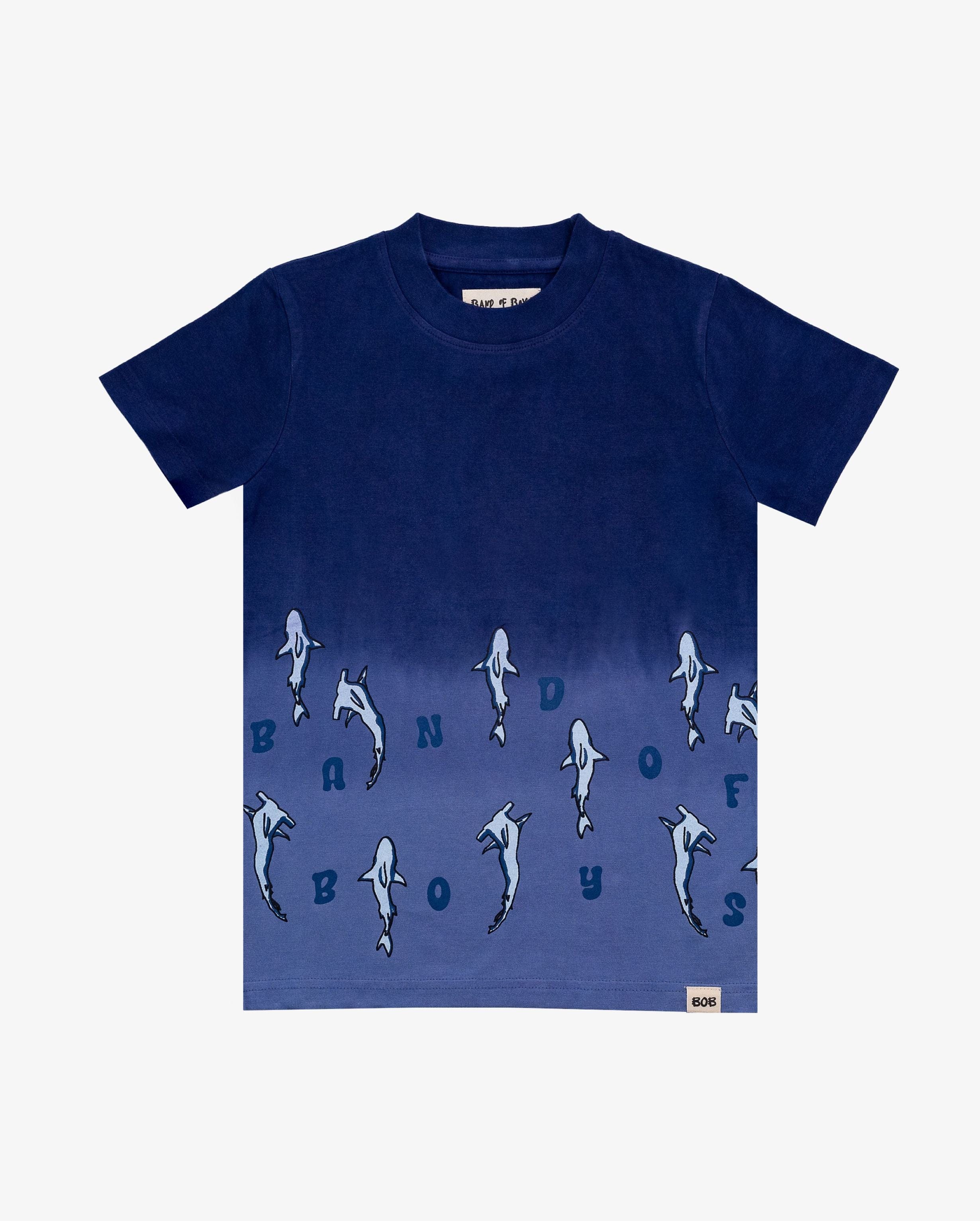 Band of Boys Tees BOB Blue Dip-Dye Shark Tee