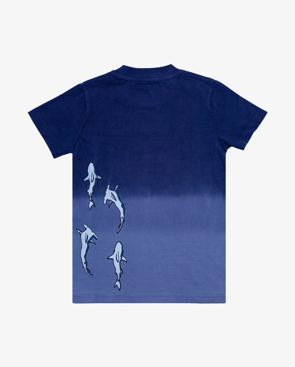 Band of Boys Tees BOB Blue Dip-Dye Shark Tee